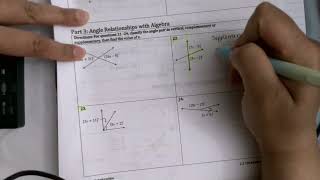 Overview of 2.2 Notes and CW: Angle relationships(Supplementary and complementary)