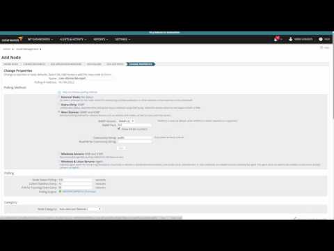 SolarWinds Network Performance Monitor Training: Adding Nodes Manually