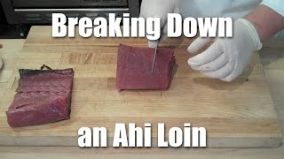 How To Break Down Ahi For Steaks And Sashimi