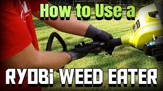 How to Use a Ryobi Weed Eater | Full Crank 2 Cycle Model | Basic Operation Guide