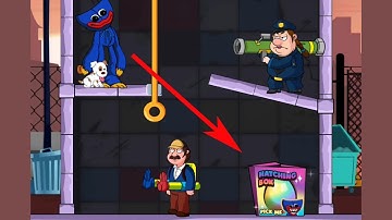 Huggee Pin Rescue Puzzle Game - New Gameplay Pull The Pin