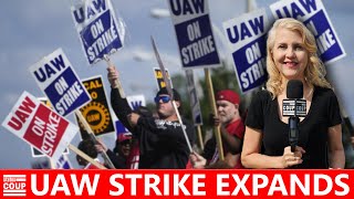 BREAKING: UAW Strike EXPANDS to 38 More Plants, Live from Stellantis Strike in Center Line Michigan