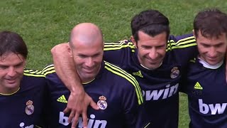 Zidane & Luis Figo Magical Show Man Utd Vs Real Madrid Legends