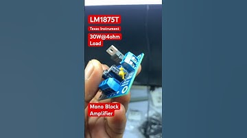 Lm1875T Mono Amplifier | 30W@4 ohm DIY Amplifier kit #diy #shorts