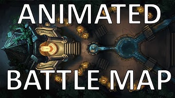 Animated Battle Map for D&D / Pathfinder / TTRPG - Shrine of Dawn by Domille