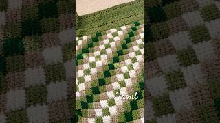 Tunisian Entrelac Blanket #crochet #handmade #stitching