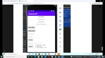 Demonstration of Android-SQLite Database operations using IntelliJ software -  Part I