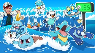 ¿Qué POKÉMON INICIAL de TIPO AGUA SOBREVIVE MÁS TIEMPO?