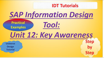 SAP IDT Unit 12 :Key Awareness: Practical Examples