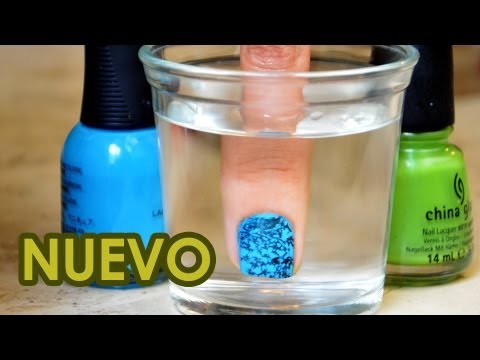 Nueva técnica para decorar uñas con agua | Uñas decoradas con esmalte | Decoración con agua