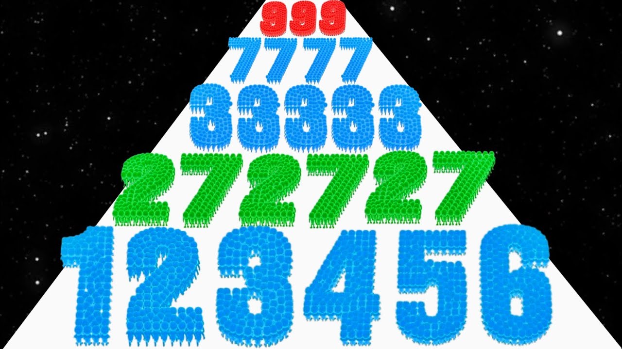 Crowd Number 3D vs Stack Colours - All Level Gameplay (NOOB vs PRO vs HACKER)