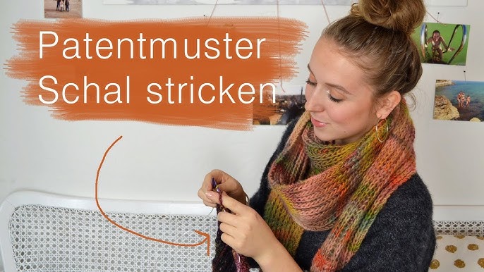 Schal stricken mit Fransen - super einfach - YouTube