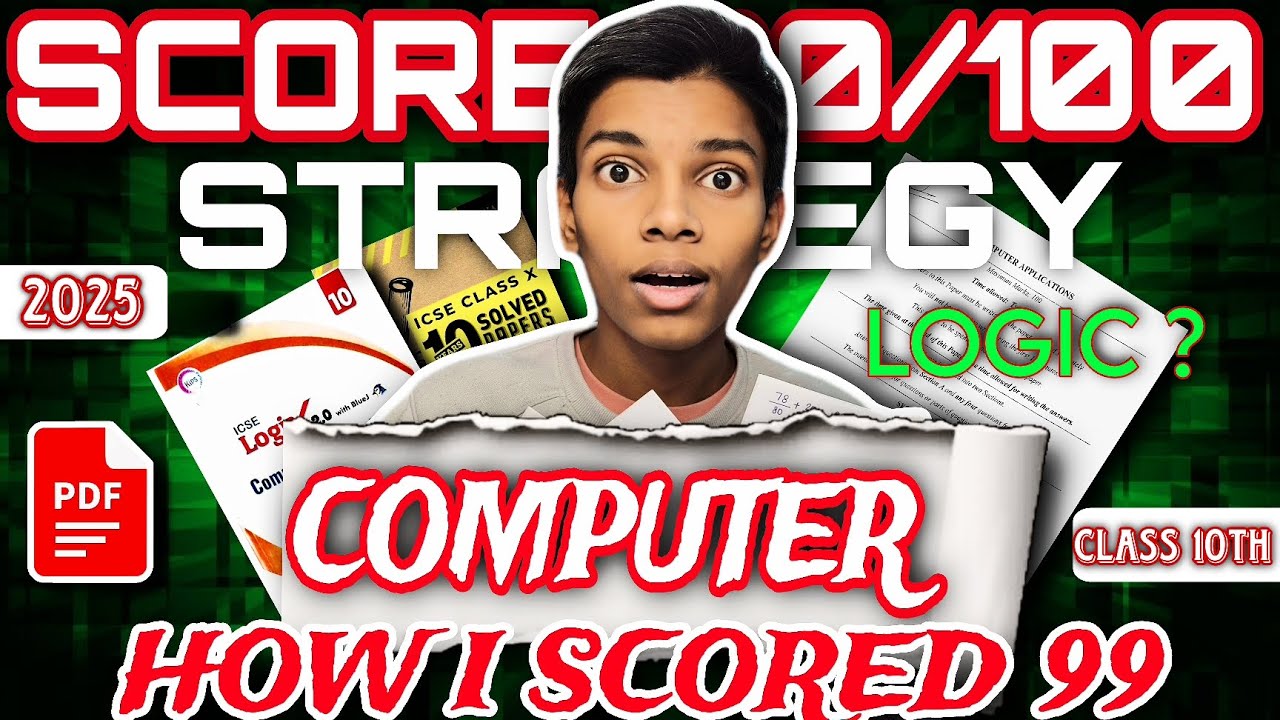 How to score 100/100 in Computer class 10th boards 2025 #boards #cbse # ...