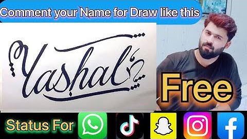 Yashal Name Signature Calligraphy Status | How to Cursive write with cut Marker #yashal @yashal