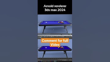 pool table render #3dsmax #shortsfeed #3ds #shorts #arnold