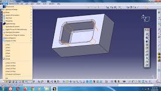 CATIA Pocket MultiPocket Drafted Pocket Command