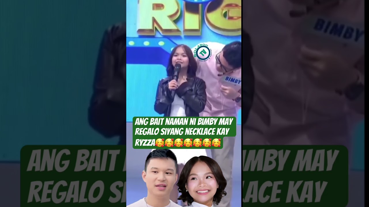 BIMBY AQUINO MAY REGALONG TIFFANY NECKLACE KAY RYZZA MAE DIZON #ryzzamaedizon #bimbyaquino