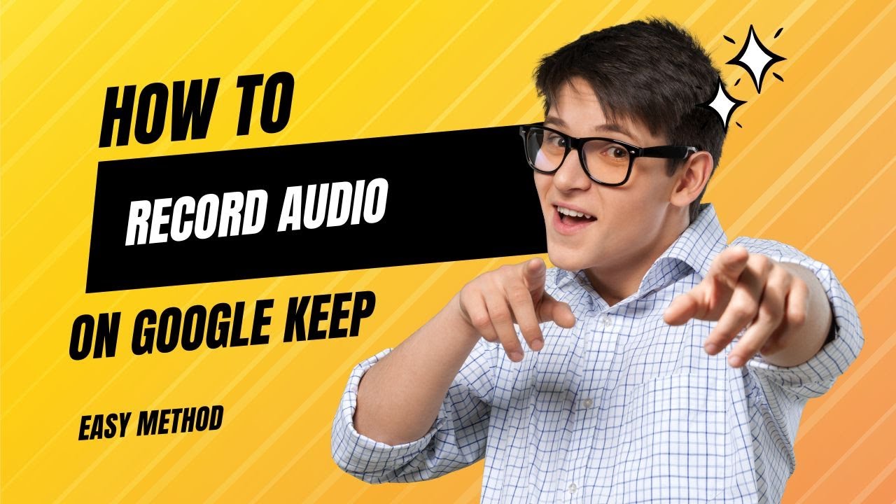 How to record audio on google keep - YouTube