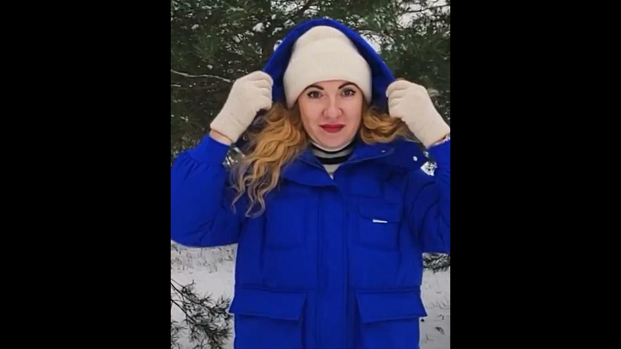 ШИКАРНЫЙ ПУХОВИК В КРАСИВОМ ЦВЕТЕ ROYAL BLUE