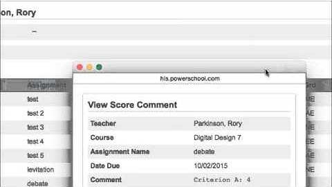 FInding MYP Scores in Powerschool mov iPad, iPhone 4 & Apple TV