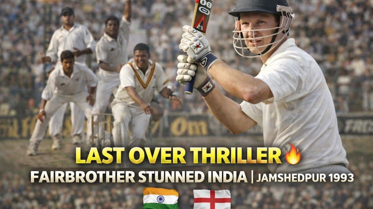 Last Over Thriller at Jamshedpur 1993 | Neil Fairbrother Heroics Stunned India ( Extended 126 Min)
