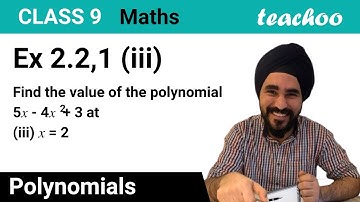 Ex 2.2, 1 (iii) - Find value of polynomial 5x - 4x2 + 3 at x = 2 - Teachoo