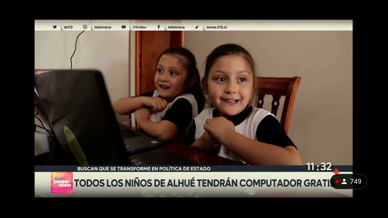 HISTORICO ALHUE LA UNICA COMUNA EN CHILE QUE ENTREGA COMPUTADORES CON CONEXION A INTERNET