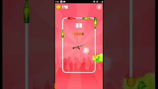 gun game 🔫 😐 guns and bottles game video 😐 🍾 #shorts  👹👹 screenshot 1