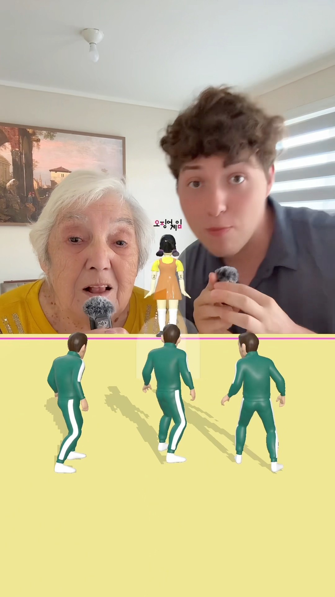 ABUELA ?? EN JUEGO DEL CALAMAR? #Shorts