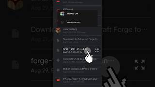 How To Apply Mods In Pojav Launcher #ytshorts #shorts screenshot 1