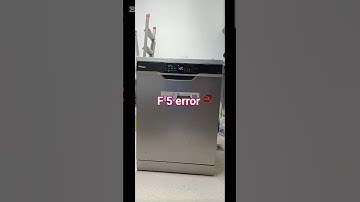 Dishwasher machine F 5 error
