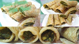 Make Palak Paneer Kati Roll At Home | Palak Paneer Kati Rolls