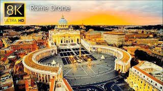 Ancient Rome Italy In 8K Ultra Hd Drone Footage