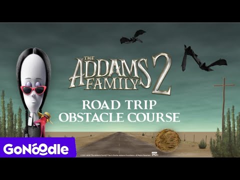 The Adams Family 2: Road Trip Obstacle Course | GoNoodle