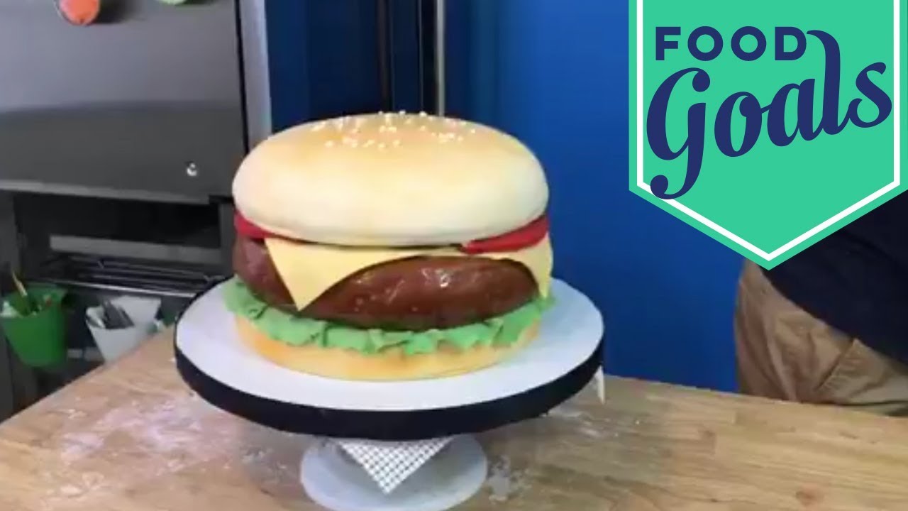 Lookalike Cheeseburger Cake | Food Network