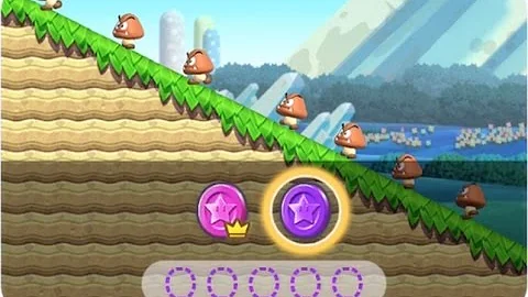 [Super Mario Run] World 4-2: Slope to Success, purple coin run