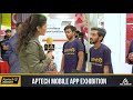 Aptech student share reviews about aptech mobile app exhibition