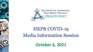 HKPR COVID-19 Media Information Session October 6, 2021