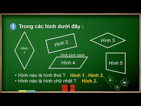 Tiết 133: Hình thoi (SGK Toán 4 trang 140)