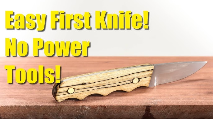 How to Make a Knife from a Kit Using Simple Tools - Easy Project!!! 