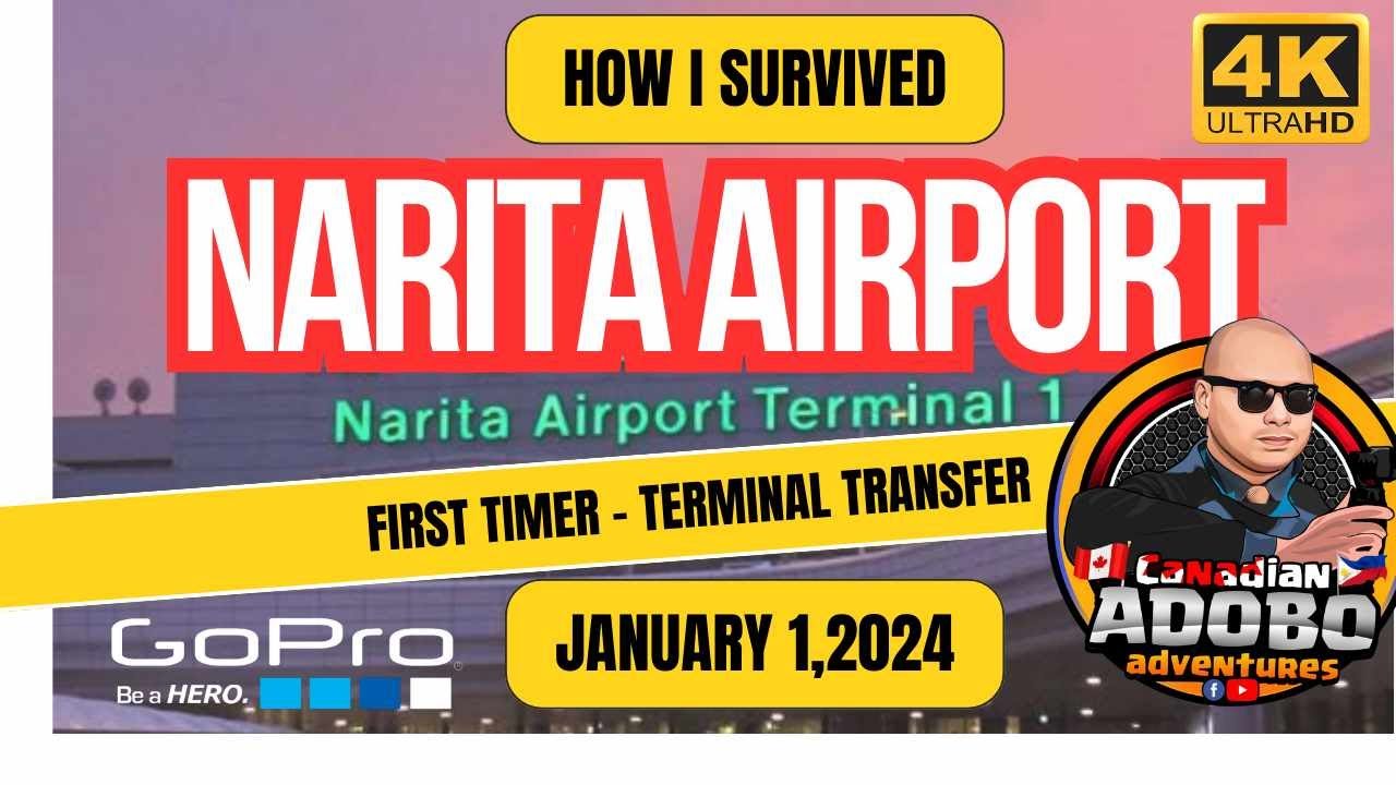 (4K UHD) NARITA AIRPORT TOUR / TRANSFER FROM TERMINAL 1- TERMINAL 3 GUIDE