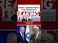 Breaking Israel Lebanon Talks Will It Change The Region Isreal Iran Usiranwar Peacetalks 