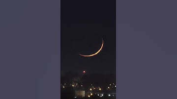 Thumbnail of Crescent Moon set over 4 days #crescentmoon #moon #shorts #space