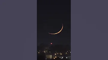 Crescent Moon Set Over 4 Days Crescentmoon Moon Shorts Space 