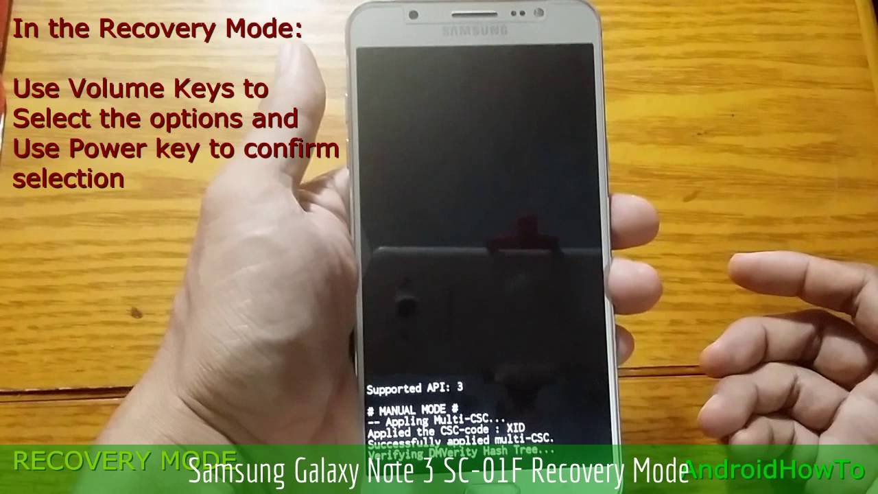 Samsung Galaxy Note 3 SC-01F Recovery Mode