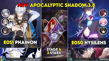 E0S1 Phainon & E0S0 Hysilens | Honaki Star Rail NEW Apocalyptic Shadow 3.8 Stage 4 3 Stars