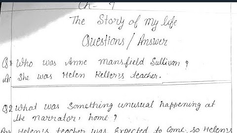 EP-15 CLASS 12 GEN ENG CH-7 SHORT QUES ANS THE STORY OF MY LIFE NEW SESSION 2022-23