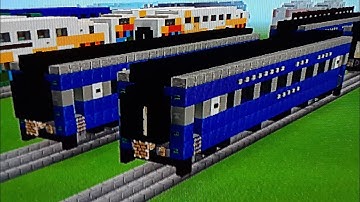 Minecraft B&O Cincinnatian Passenger Car Tutorial