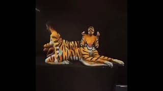 Body paint art Tiger