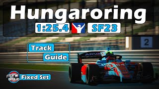 iRacing Super Formula SF23 Hungaroring Track Guide - 1:25.4 - 2024 Season 2